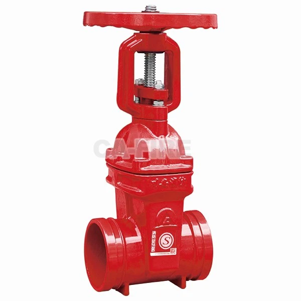 High Flow Ductile Iron Flange Fire Gate Valve For Fire Sprinkler Systems high quality